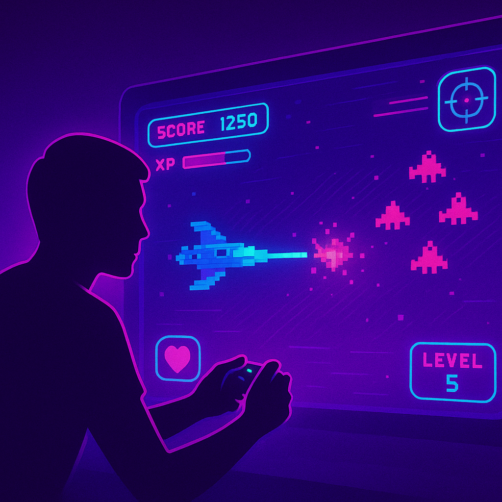 ArcadePulse hero neon gameplay