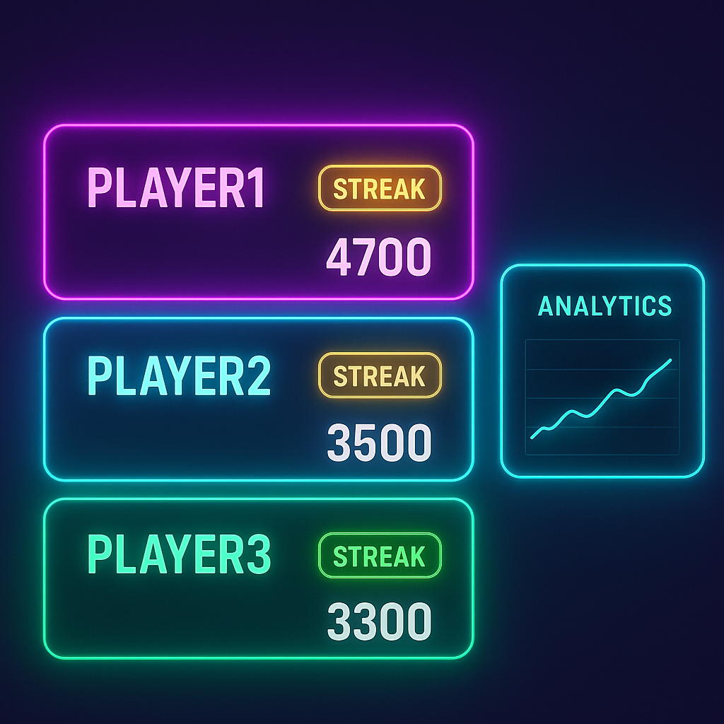 screenshot: leaderboard HUD